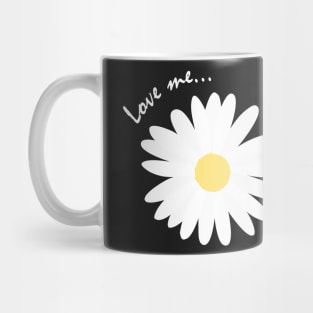 Love me, Love me not Daisy Polkadot Mug